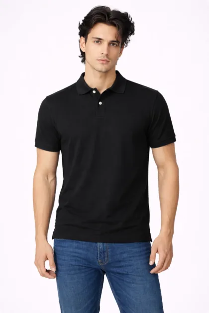 POLO PLAIN BLACK