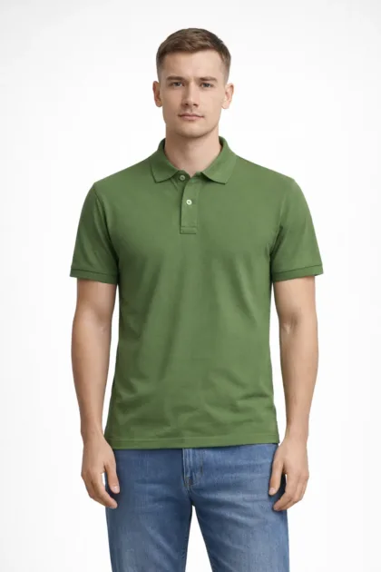 POLO PLAIN MOSS GREEN