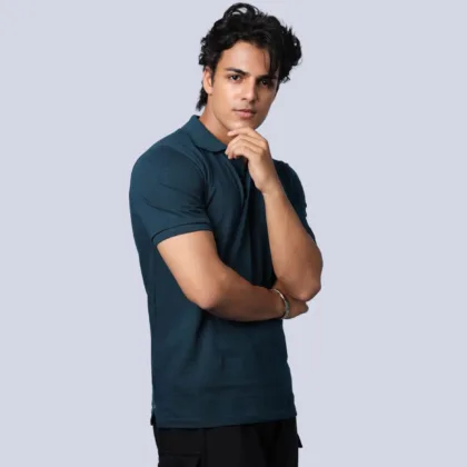 POLO PLAIN PETROL BLUE