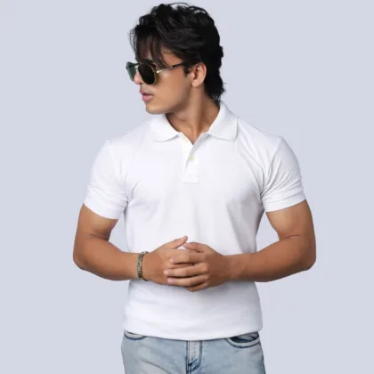 POLO PLAIN WHITE