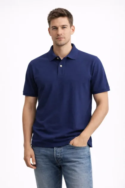 POLO PLAIN NAVY BLUE