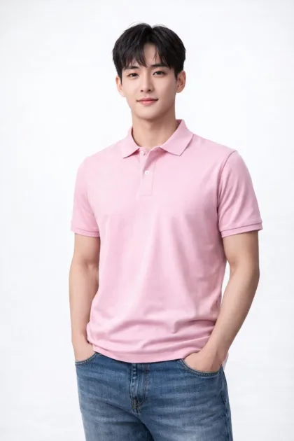 POLO PLAIN SOFT PINK